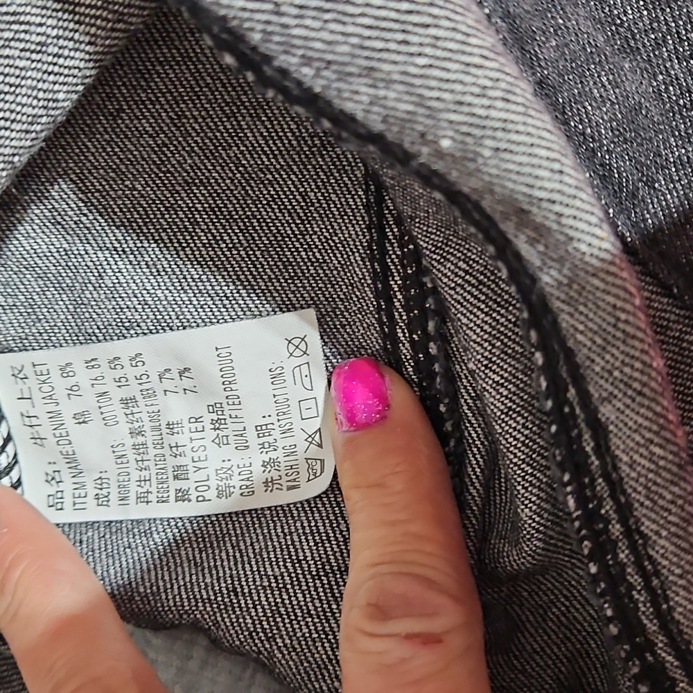 Black Denim Performance Jacket - image 3